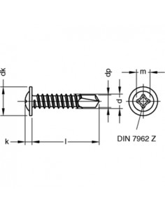 Surub autoforant cap plat... 2